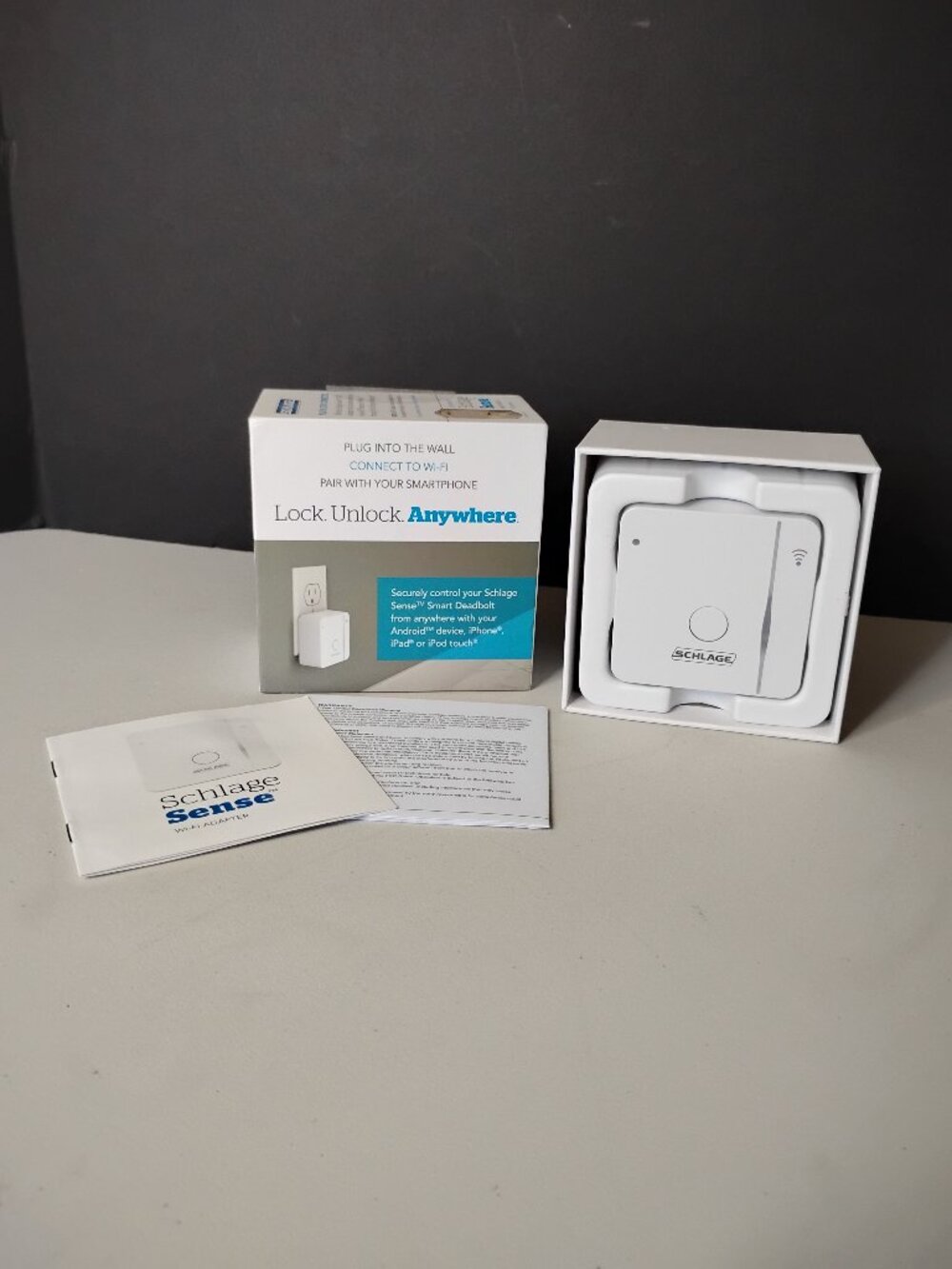 Schlage Sense Wi-Fi Adapter Controlled For Smart Deadbolt